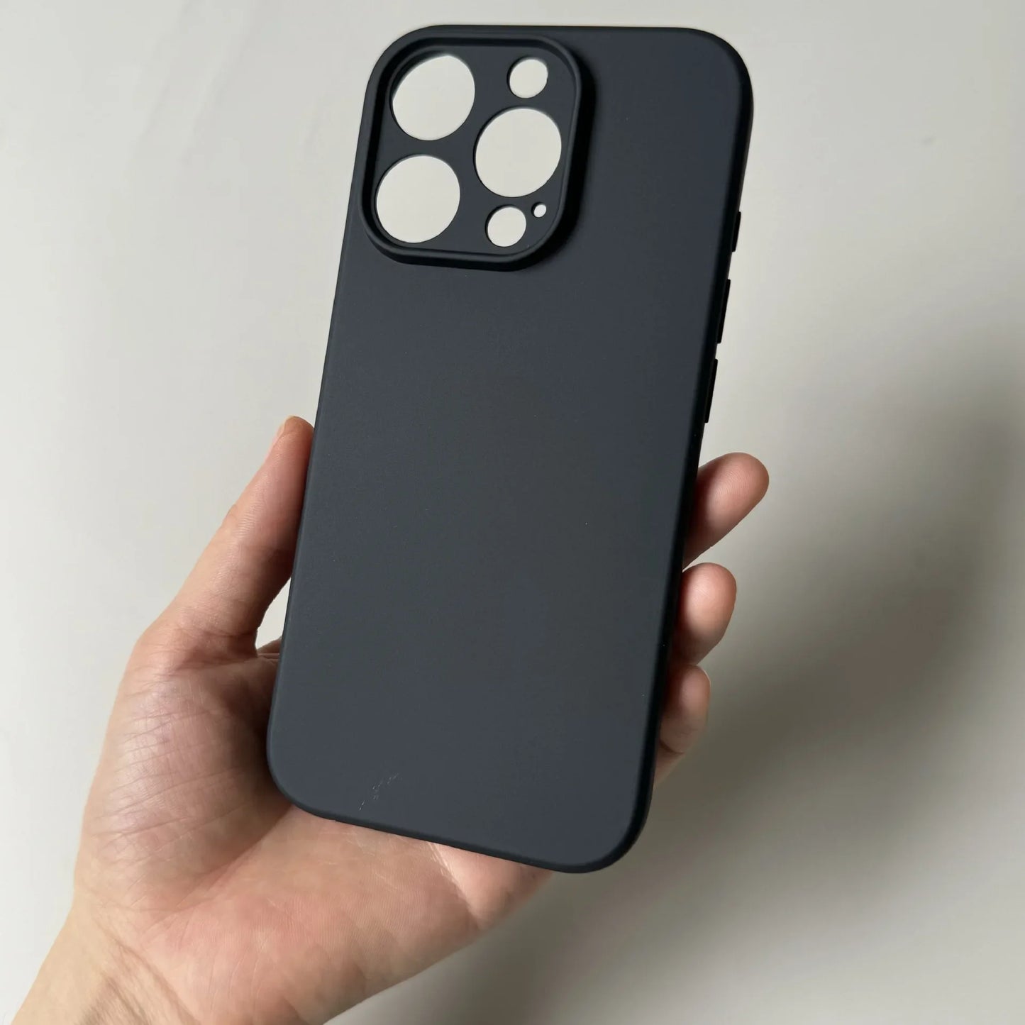 Luxury Full Matte Black Silicone iPhone Case for the iPhone 16