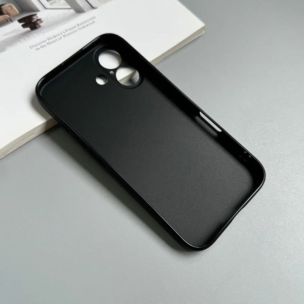 Luxury Full Matte Black Silicone iPhone Case for the iPhone 16